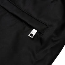 画像をギャラリービューアに読み込む, 極美品 PRADA プラダ ポーチ付きRe-Nylon サスペンダーパンツ トライアングルポーチ ブラック シルバー金具 サスペンダー ナイロン メタルプレート 中古 4a001962