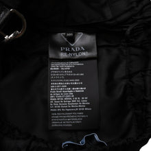 画像をギャラリービューアに読み込む, 極美品 PRADA プラダ ポーチ付きRe-Nylon サスペンダーパンツ トライアングルポーチ ブラック シルバー金具 サスペンダー ナイロン メタルプレート 中古 4a001962