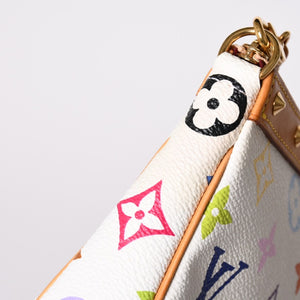 LOUIS VUITTON ルイヴィトン ポシェット アクセソワール アクセサリーポーチ M92649 モノグラム マルチカラー 村上隆 美品 中古 4a001980