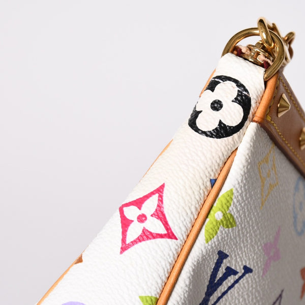 LOUIS VUITTON ルイヴィトン ポシェット アクセソワール アクセサリーポーチ M92649 モノグラム マルチカラー 村上隆 美品 中古 4a001980