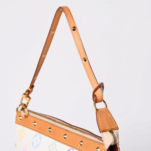 LOUIS VUITTON ルイヴィトン ポシェット アクセソワール アクセサリーポーチ M92649 モノグラム マルチカラー 村上隆 美品 中古 4a001980
