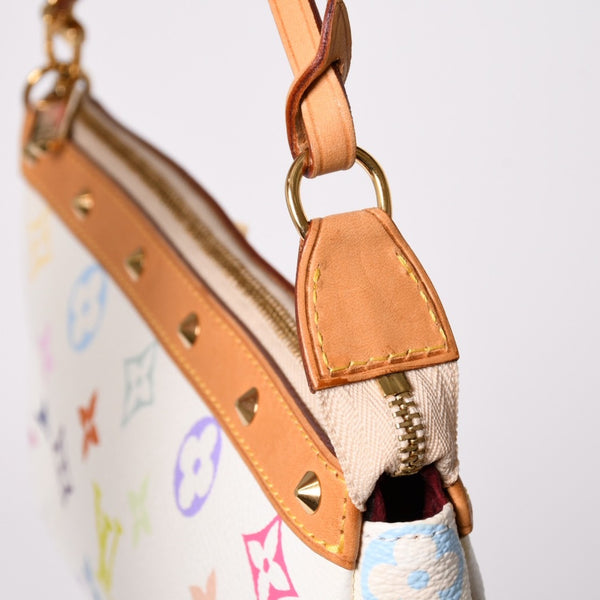 LOUIS VUITTON ルイヴィトン ポシェット アクセソワール アクセサリーポーチ M92649 モノグラム マルチカラー 村上隆 美品 中古 4a001980