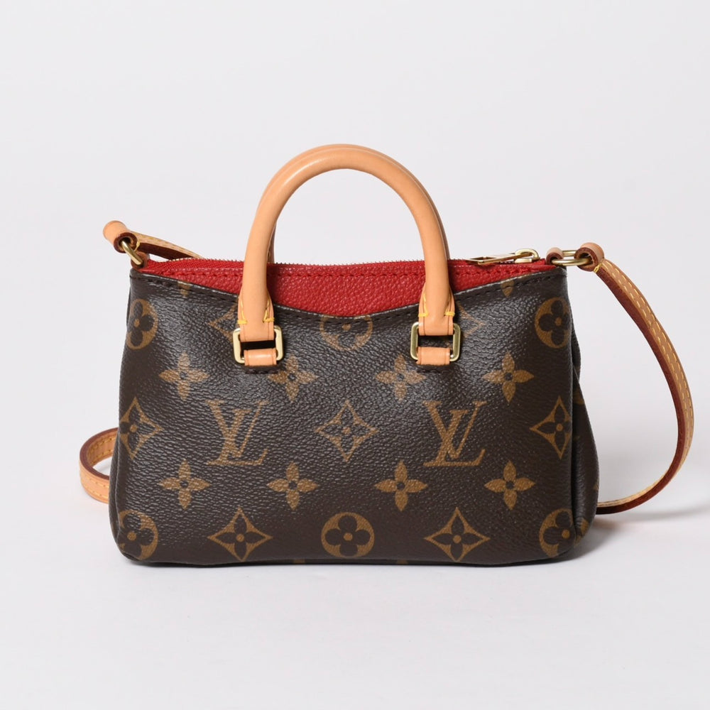 Very good condition LOUIS VUITTON Nano Pallas M61254 2WAY handbag shoulder bag used 4a001982