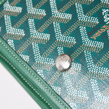 画像をギャラリービューアに読み込む, 新品同様 GOYARD ゴヤール プリュメ ポーチウォレット ショルダーバッグ PLUMETPMLTY09CL09P レザー グリーン シルバー金具 中古 4a002470