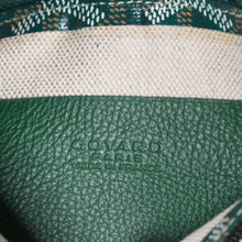 画像をギャラリービューアに読み込む, 新品同様 GOYARD ゴヤール プリュメ ポーチウォレット ショルダーバッグ PLUMETPMLTY09CL09P レザー グリーン シルバー金具 中古 4a002470
