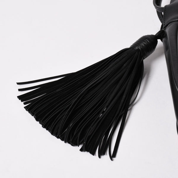 極美品 YSL サンローラン カハラバッグ ショルダーバッグ サンセット フリンジ バケットバッグ スモール 412691 中古 4a002733