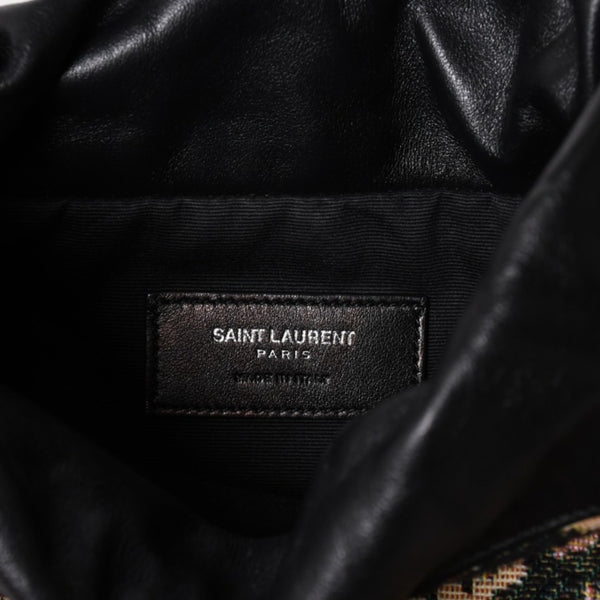 極美品 YSL サンローラン カハラバッグ ショルダーバッグ サンセット フリンジ バケットバッグ スモール 412691 中古 4a002733