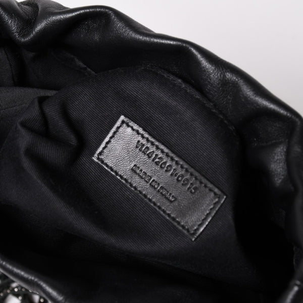 極美品 YSL サンローラン カハラバッグ ショルダーバッグ サンセット フリンジ バケットバッグ スモール 412691 中古 4a002733
