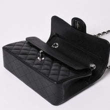 画像をギャラリービューアに読み込む, 未使用 CHANEL シャネル Wフラップ チェーンショルダーバッグ マトラッセ23 キャビアスキン ブラック シルバー金具 ランダム 中古 4a002446