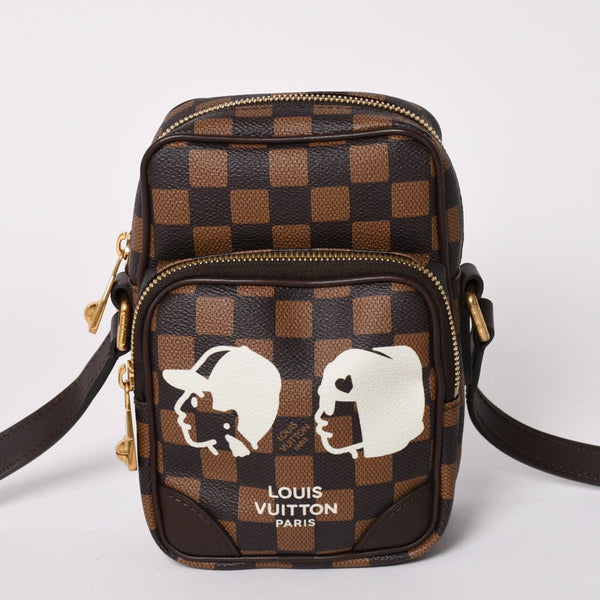 新品未使用 LOUIS VUITTON ルイヴィトン NIGO 即完売 アマゾン ショルダーバッグ N40768 ダミエジャイアント 中古 4a01992