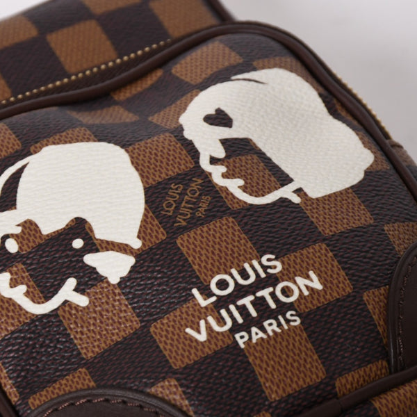 新品未使用 LOUIS VUITTON ルイヴィトン NIGO 即完売 アマゾン ショルダーバッグ N40768 ダミエジャイアント 中古 4a01992