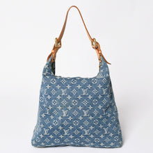 画像をギャラリービューアに読み込む, 極美品 LOUIS VUITTON ルイヴィトン バギーGM ショルダーバッグ M95048 モノグラムデニム ブルー ゴールド金具 中古 4a001993