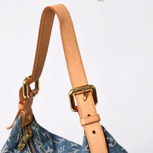 画像をギャラリービューアに読み込む, 極美品 LOUIS VUITTON ルイヴィトン バギーGM ショルダーバッグ M95048 モノグラムデニム ブルー ゴールド金具 中古 4a001993
