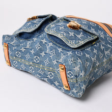 画像をギャラリービューアに読み込む, 極美品 LOUIS VUITTON ルイヴィトン バギーGM ショルダーバッグ M95048 モノグラムデニム ブルー ゴールド金具 中古 4a001993