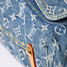 画像をギャラリービューアに読み込む, 極美品 LOUIS VUITTON ルイヴィトン バギーGM ショルダーバッグ M95048 モノグラムデニム ブルー ゴールド金具 中古 4a001993