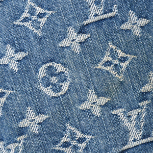 Very good condition LOUIS VUITTON Baggy GM shoulder bag M95048 Monogram denim blue gold hardware used 4a001993
