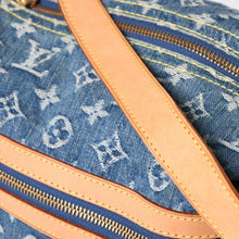 画像をギャラリービューアに読み込む, 極美品 LOUIS VUITTON ルイヴィトン バギーGM ショルダーバッグ M95048 モノグラムデニム ブルー ゴールド金具 中古 4a001993