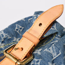 画像をギャラリービューアに読み込む, 極美品 LOUIS VUITTON ルイヴィトン バギーGM ショルダーバッグ M95048 モノグラムデニム ブルー ゴールド金具 中古 4a001993