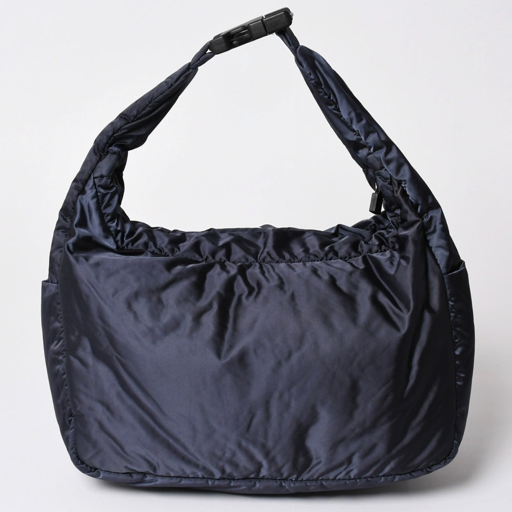 極美品 CHANEL シャネル スポーツライン ワンショルダーバッグ 9番台 ココマーク チョコバー ナイロン ネイビー シルバー金具 中古 4a001988