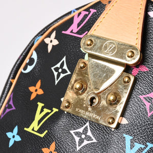 極美品 LOUIS VUITTON ルイヴィトン スピーディ30 ハンドバッグ M92642 モノグラム マルチカラー ブラック ゴールド金具 村上隆 中古 4a001995