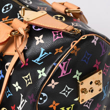 画像をギャラリービューアに読み込む, 極美品 LOUIS VUITTON ルイヴィトン スピーディ30 ハンドバッグ M92642 モノグラム マルチカラー ブラック ゴールド金具 村上隆 中古 4a001995