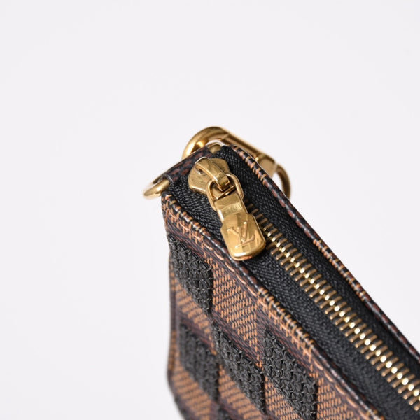 Very good condition LOUIS VUITTON Monogram Mini Pochette Accessory Damier Payette N63176 Sequins Used 4a002411