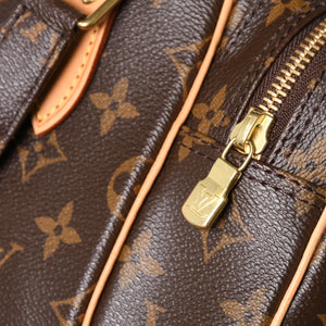 極美品 LOUIS VUITTON ルイヴィトン ナイル ショルダーバッグ M45244 モノグラム ブラウン PVC レザー ゴールド金具 中古 4a000376