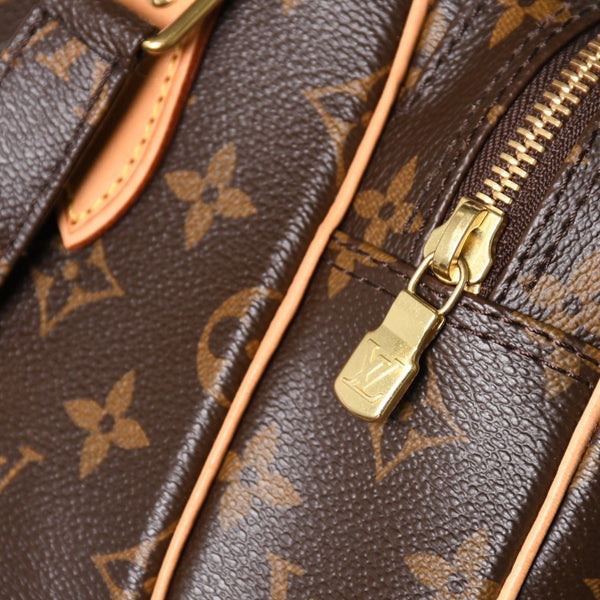 極美品 LOUIS VUITTON ルイヴィトン ナイル ショルダーバッグ M45244 モノグラム ブラウン PVC レザー ゴールド金具 中古 4a000376