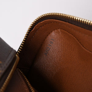 極美品 LOUIS VUITTON ルイヴィトン ナイル ショルダーバッグ M45244 モノグラム ブラウン PVC レザー ゴールド金具 中古 4a000376