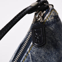 Load image into Gallery viewer, 極美品 Christian Dior クリスチャンディオール ミスディオレラデニムプリントサドルバッグ トロンプルイユ レザー キャンバス ガリアーノ期 中古 4a001997