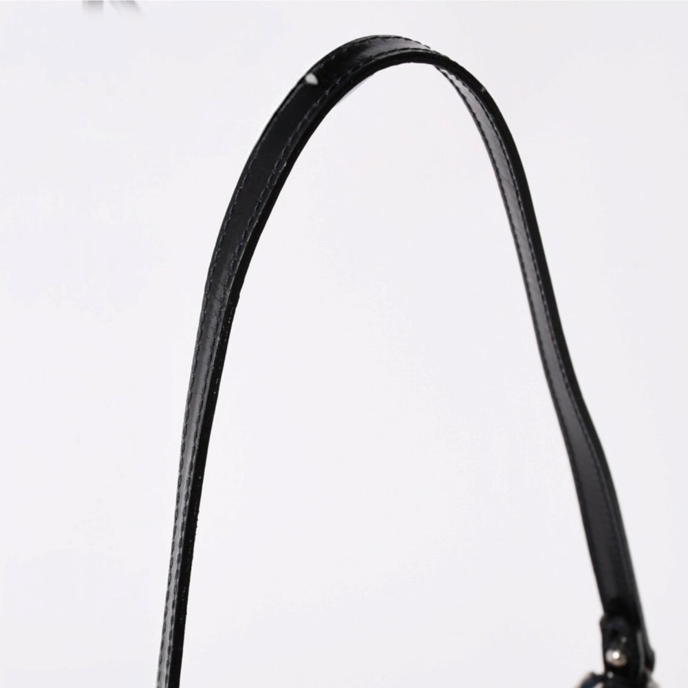 極美品 Christian Dior クリスチャンディオール ミスディオレラデニムプリントサドルバッグ トロンプルイユ レザー キャンバス ガリアーノ期 中古 4a001997