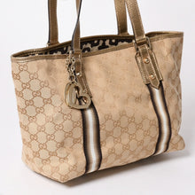画像をギャラリービューアに読み込む, 極美品 GUCCI グッチ Tote Bag トートバッグ Gold ゴールド ブラウン ゴールド金具 中古 137396 4a002057