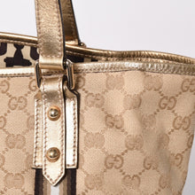 画像をギャラリービューアに読み込む, 極美品 GUCCI グッチ Tote Bag トートバッグ Gold ゴールド ブラウン ゴールド金具 中古 137396 4a002057
