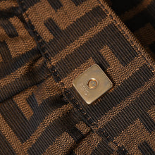 Load image into Gallery viewer, 極美品 FENDI フェンディ ハンドバッグ 8BK070 ズッカ柄 ブラウン レザー キャンバス ブラウン ゴールド金具 中古 4a002004