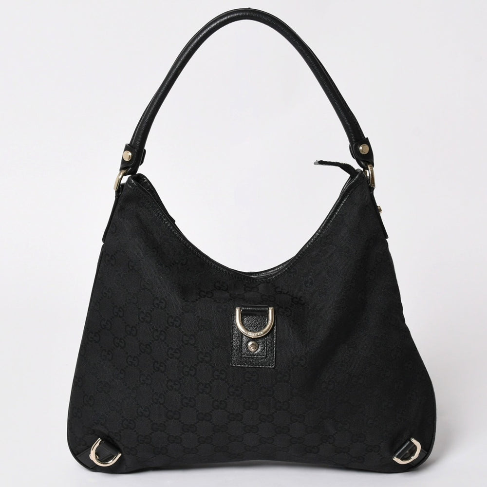 極美品 GUCCI グッチ GGキャンバス ショルダーバッグ 130737 ワンショルダー セミショルダー ゴールド金具 中古 4a002078