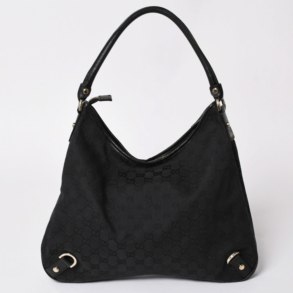 極美品 GUCCI グッチ GGキャンバス ショルダーバッグ 130737 ワンショルダー セミショルダー ゴールド金具 中古 4a002078