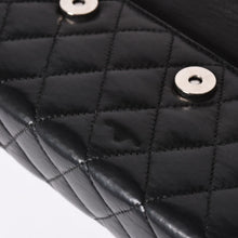 Load image into Gallery viewer, CHROME HEARTS クロムハーツ ディナーバッグ クラッチバッグ ラージクロス マトラッセ ラムスキン ブラック 美品 中古 4a002005