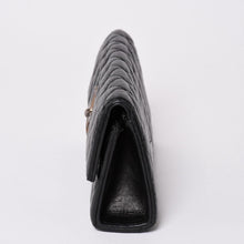 Load image into Gallery viewer, CHROME HEARTS クロムハーツ ディナーバッグ クラッチバッグ ラージクロス マトラッセ ラムスキン ブラック 美品 中古 4a002005