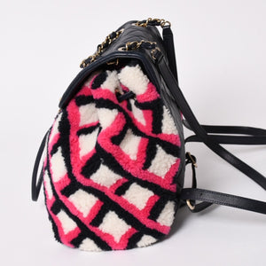 極美品 CHANEL シャネル URBAN SPIRIT MEDIUM アーバンスピリット ミディアム バックパック A91121 23番台 ココマーク シアリング 中古 4a001454