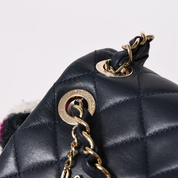 極美品 CHANEL シャネル URBAN SPIRIT MEDIUM アーバンスピリット ミディアム バックパック A91121 23番台 ココマーク シアリング 中古 4a001454