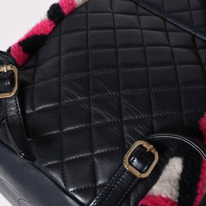 極美品 CHANEL シャネル URBAN SPIRIT MEDIUM アーバンスピリット ミディアム バックパック A91121 23番台 ココマーク シアリング 中古 4a001454
