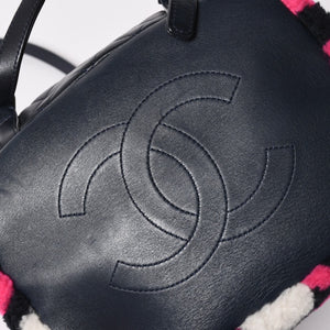 極美品 CHANEL シャネル URBAN SPIRIT MEDIUM アーバンスピリット ミディアム バックパック A91121 23番台 ココマーク シアリング 中古 4a001454
