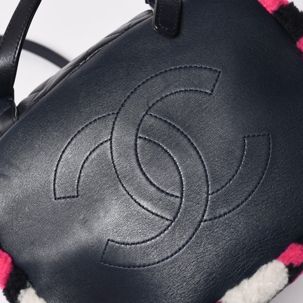 極美品 CHANEL シャネル URBAN SPIRIT MEDIUM アーバンスピリット ミディアム バックパック A91121 23番台 ココマーク シアリング 中古 4a001454