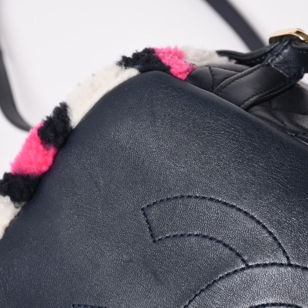 極美品 CHANEL シャネル URBAN SPIRIT MEDIUM アーバンスピリット ミディアム バックパック A91121 23番台 ココマーク シアリング 中古 4a001454