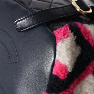 極美品 CHANEL シャネル URBAN SPIRIT MEDIUM アーバンスピリット ミディアム バックパック A91121 23番台 ココマーク シアリング 中古 4a001454