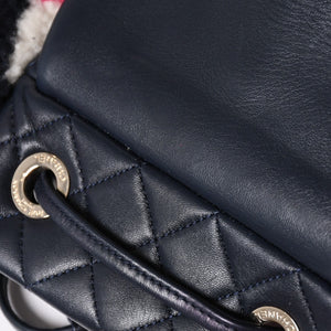 極美品 CHANEL シャネル URBAN SPIRIT MEDIUM アーバンスピリット ミディアム バックパック A91121 23番台 ココマーク シアリング 中古 4a001454