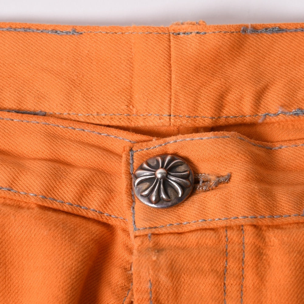 CHROME HEARTS Gallery Dept Levi's Cross Patch Flare Denim Pants Orange Size 36 Good Condition Used 4a000023