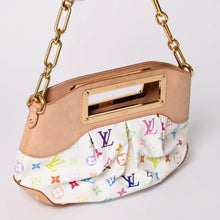 Load image into Gallery viewer, 極美品 LOUIS VUITTON ルイヴィトン モノグラムマルチカラー ジュディPM 村上隆 ハンドバッグ M40257 ホワイト 中古 4a001983