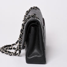 画像をギャラリービューアに読み込む, 極美品 CHANEL シャネル マトラッセ25 Wフラップ Wチェーンショルダーバッグ 26番台 キャビアスキン シルバー金具 中古 4a002029