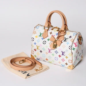 極美品 LOUIS VUITTON ルイヴィトン 2WAYバッグ スピーディ バンドリエール 25 TM村上隆コラボ ショルダーバッグ M13085 中古 4a002414